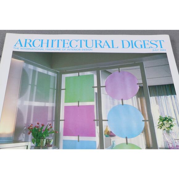 Architectural Digest Magazine July 2003 Modern Design Color Interiors Issue - Picture 7 of 7